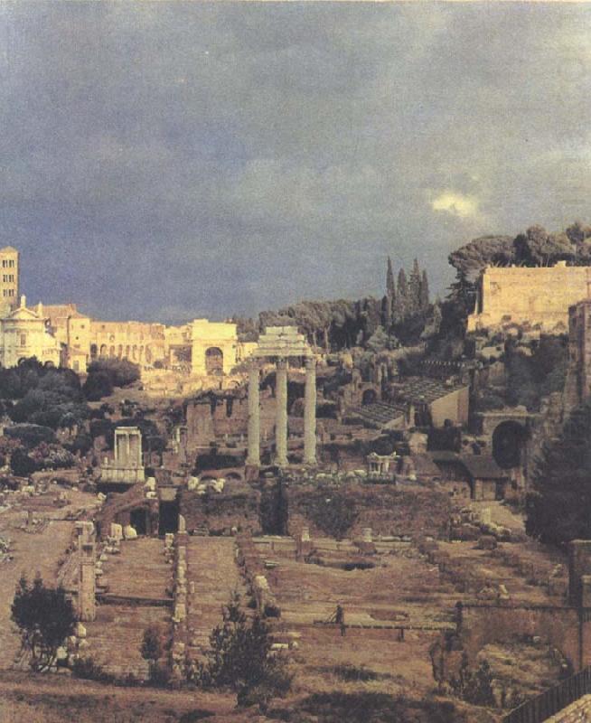 forum romanum som det ser ut idag, unknow artist